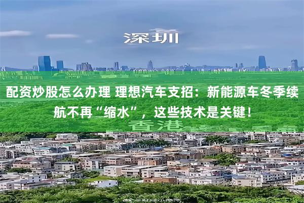 配资炒股怎么办理 理想汽车支招:新能源车冬季续航不再“缩水”,这些技术是关键!