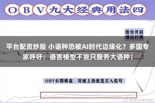 平台配资炒股 小语种恐被AI时代边缘化？多国专家呼吁：语言模型不能只服务大语种！