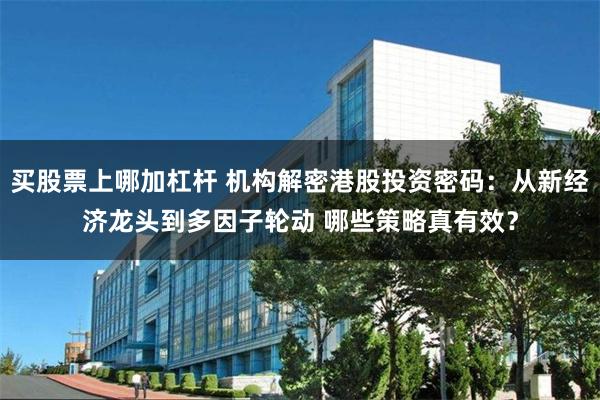 买股票上哪加杠杆 机构解密港股投资密码：从新经济龙头到多因子轮动 哪些策略真有效？