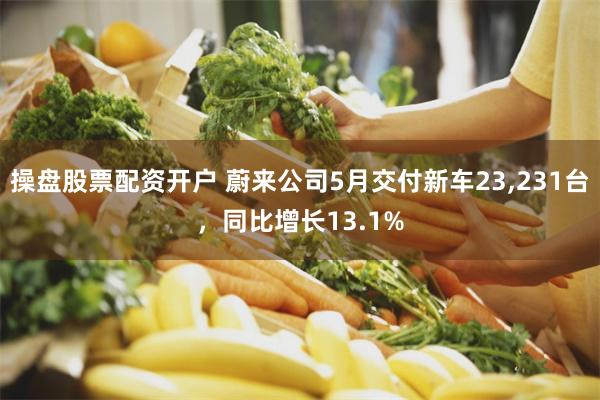 操盘股票配资开户 蔚来公司5月交付新车23,231台，同比增长13.1%