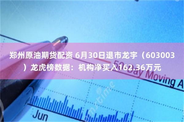 郑州原油期货配资 6月30日退市龙宇（603003）龙虎榜数据：机构净买入162.36万元