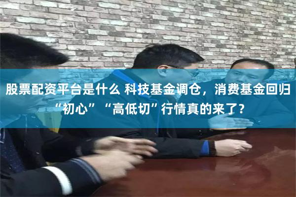 股票配资平台是什么 科技基金调仓，消费基金回归“初心” “高低切”行情真的来了？