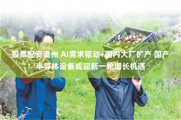 股票配资温州 AI需求驱动+国内大厂扩产 国产半导体设备或迎新一轮增长机遇