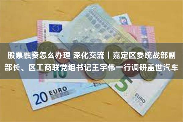 股票融资怎么办理 深化交流丨嘉定区委统战部副部长、区工商联党组书记王宇伟一行调研盖世汽车