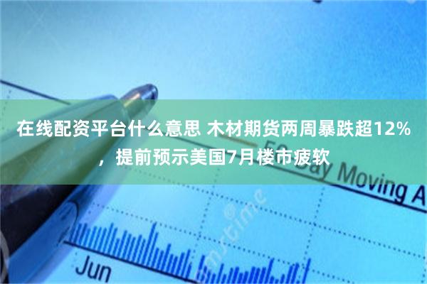 在线配资平台什么意思 木材期货两周暴跌超12%，提前预示美国7月楼市疲软