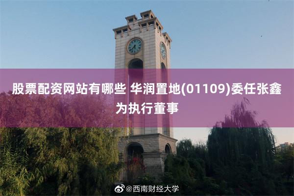 股票配资网站有哪些 华润置地(01109)委任张鑫为执行董事