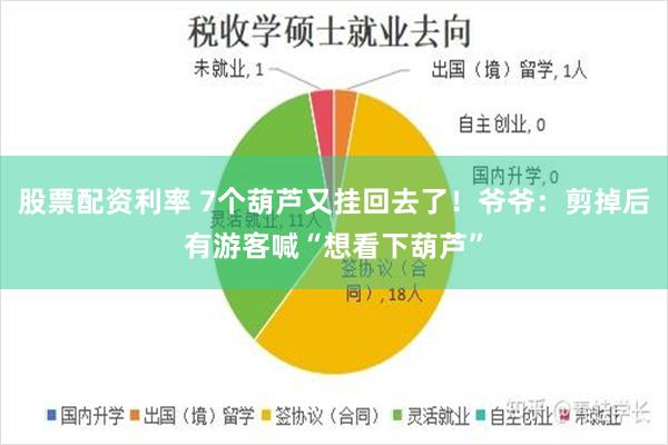 股票配资利率 7个葫芦又挂回去了!爷爷:剪掉后有游客喊“想看下葫芦”