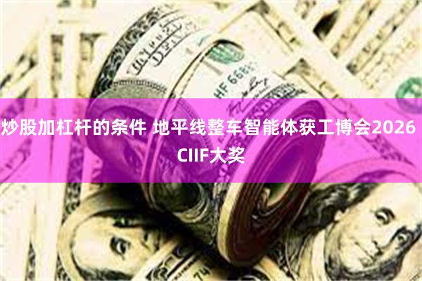 炒股加杠杆的条件 地平线整车智能体获工博会2026 CIIF大奖
